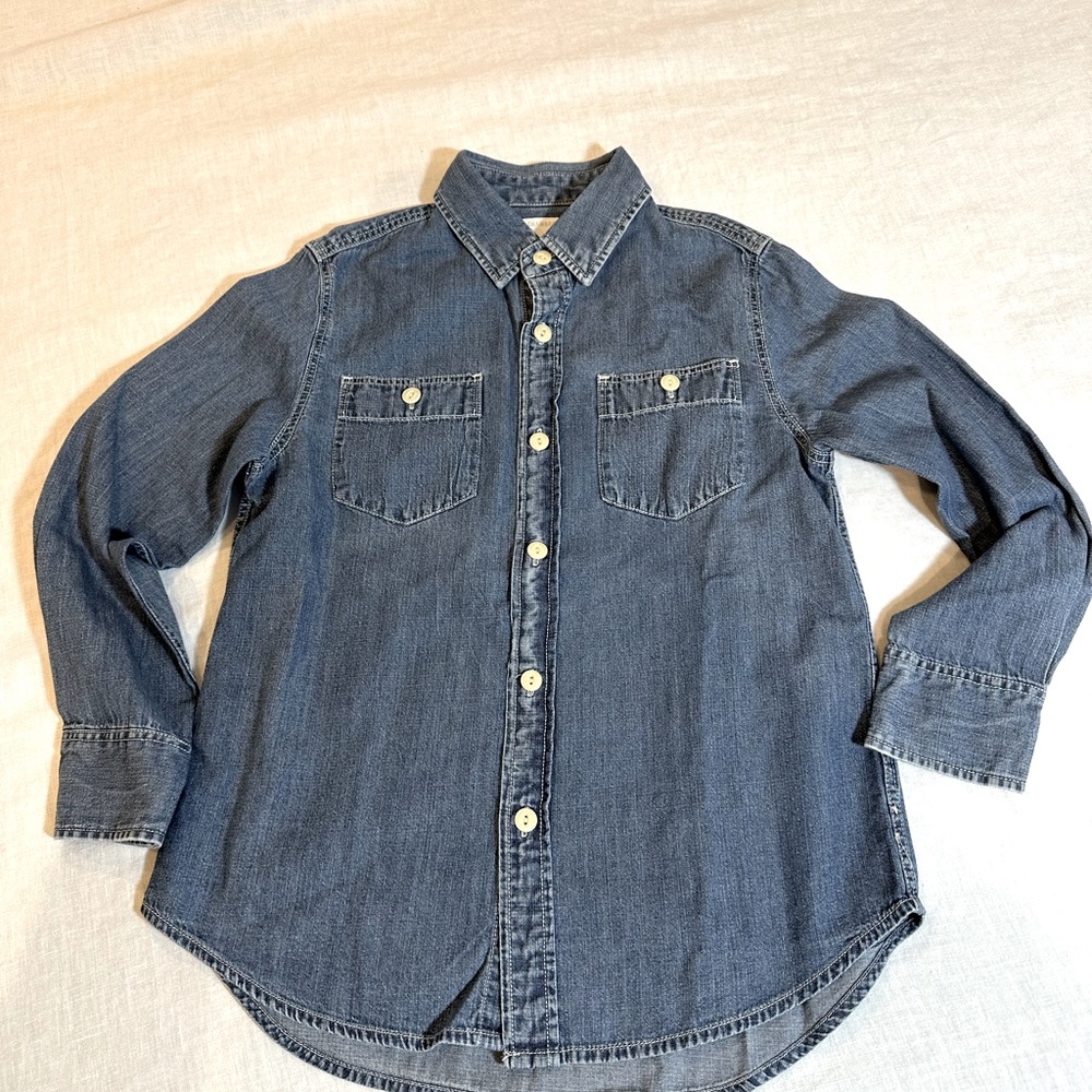 Crewcuts chambray denim shirt Size 8
